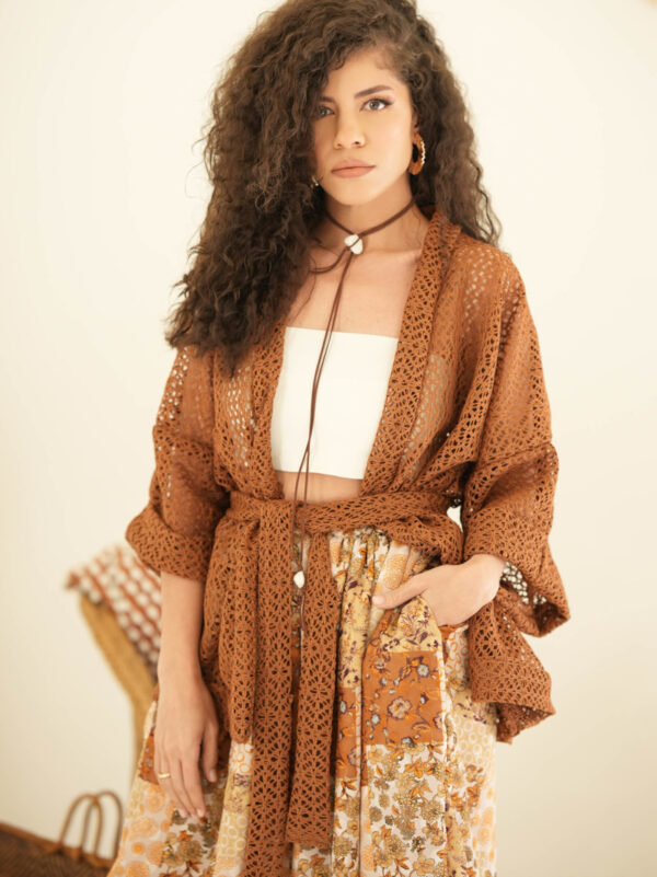 Kadar Chrochet Kimono