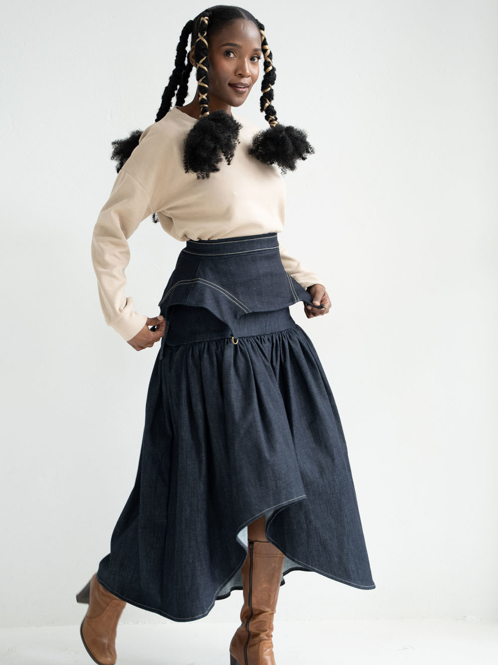 ABI DENIM CORSET BELT