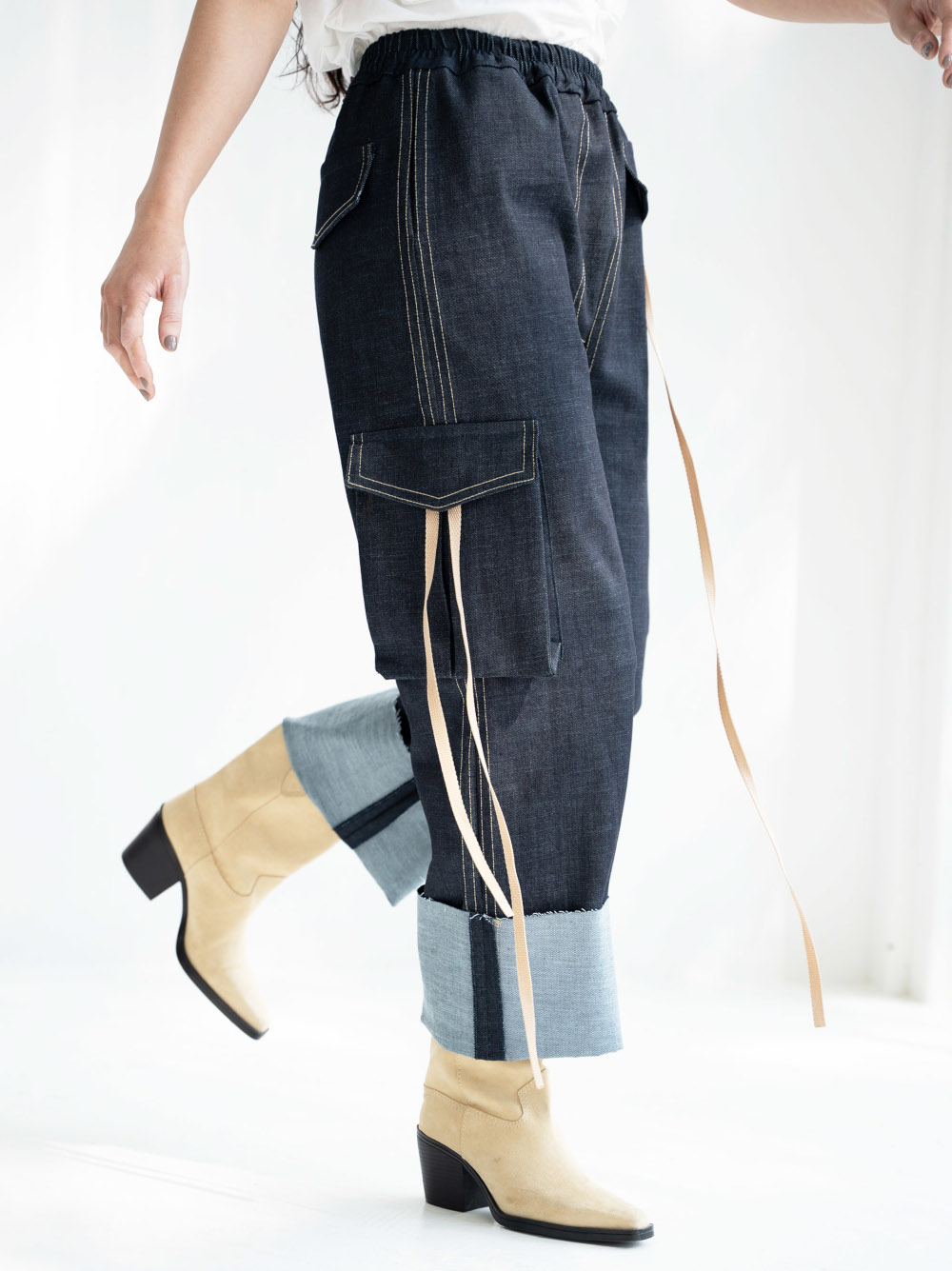 PLAVA DENIM CARGOS