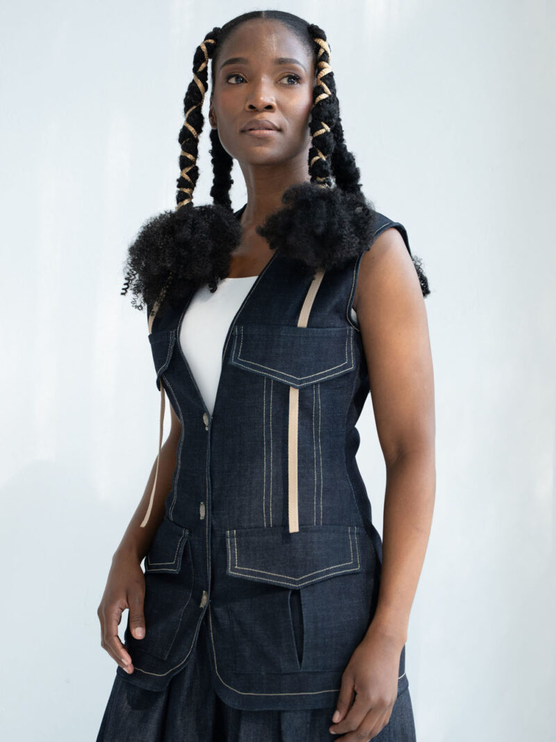 RAMBULU DENIM WAISTCOAT